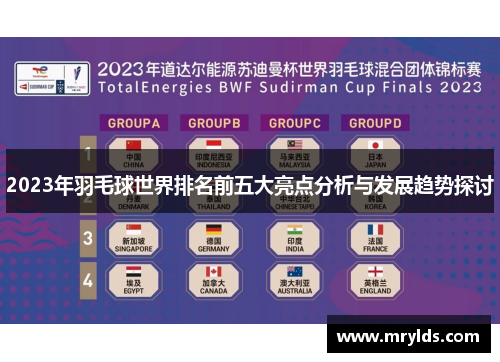 2023年羽毛球世界排名前五大亮点分析与发展趋势探讨